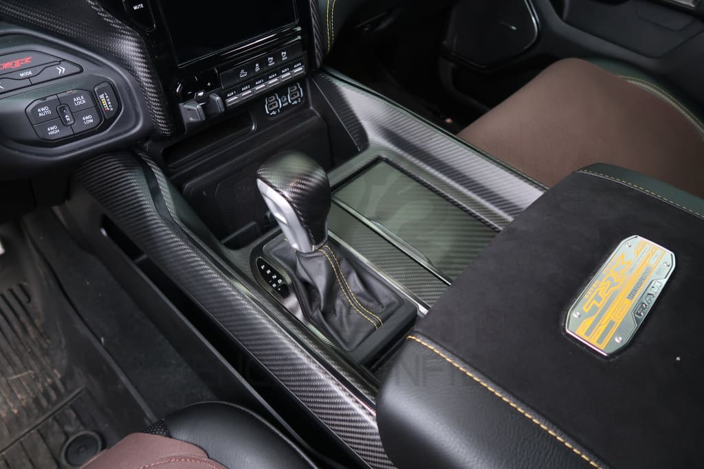 2019 + Dodge Ram 1500/Trx Carbon Fiber Center Console Cover