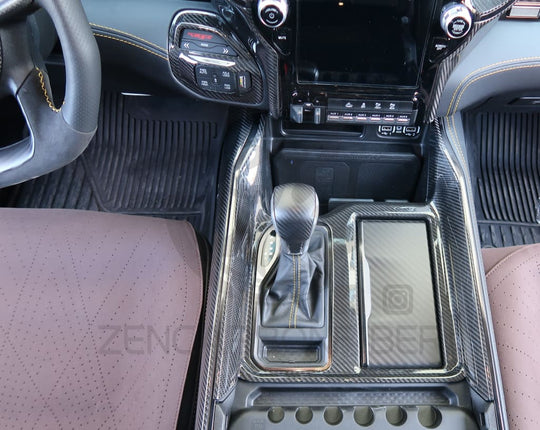 2019 + Dodge Ram 1500/Trx Carbon Fiber Center Console Cover