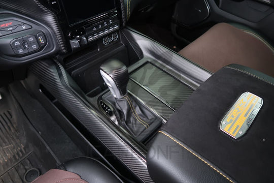 2019 + Dodge Ram 1500/Trx Carbon Fiber Center Console Cover