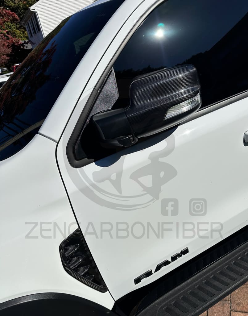 2019 + Dodge Ram 1500/Trx Carbon Fiber Mirror Cap Covers
