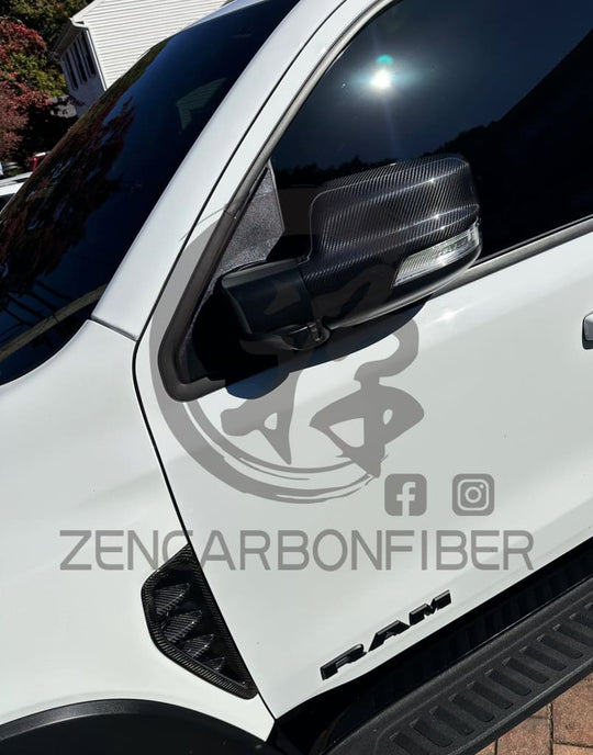 2019 + Dodge Ram 1500/Trx Carbon Fiber Mirror Cap Covers