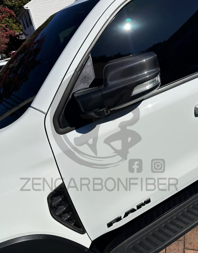 2019 + Dodge Ram 1500/Trx Carbon Fiber Mirror Cap Covers