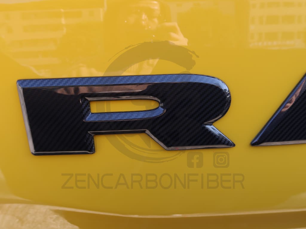 2019 + Dodge Ram 1500/Trx Carbon Fiber Rear Tailgate Emblem Cover