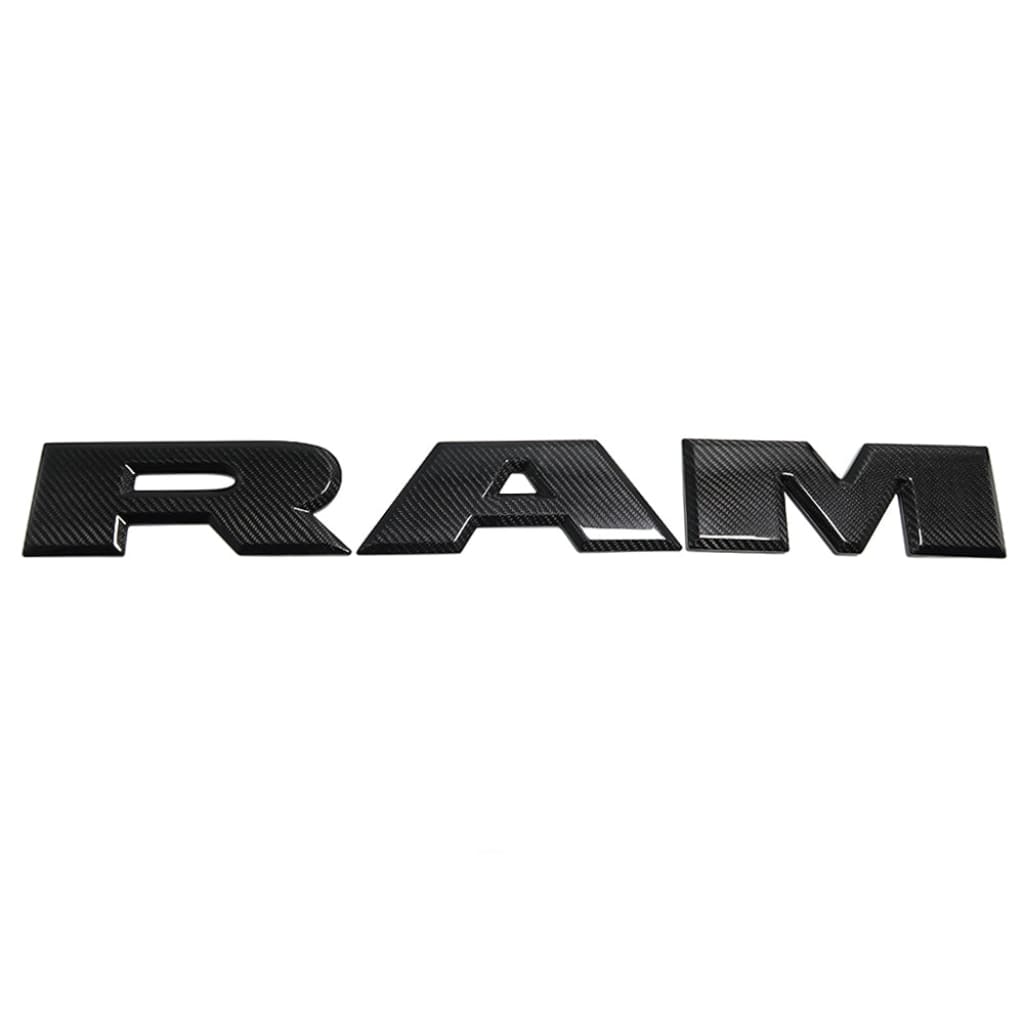2019 + Dodge Ram 1500/Trx Carbon Fiber Rear Tailgate Emblem Cover