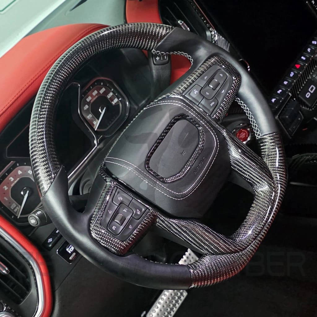 2019+ GMC Sierra Carbon Fiber Steering Wheel - Steering Wheels