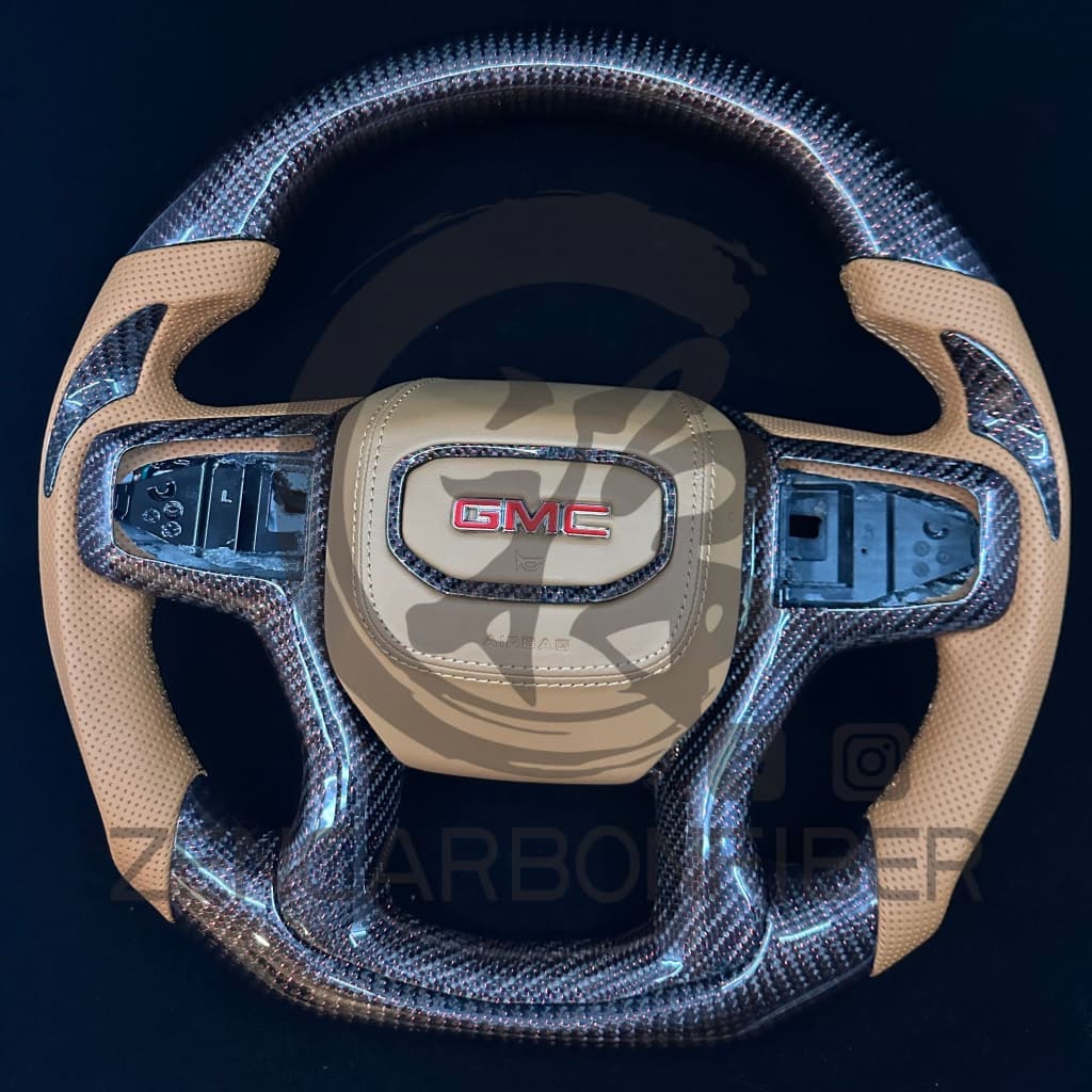 2019 + Chevrolet Silverado Custom Carbon Fiber Steering Wheel Steering Wheel