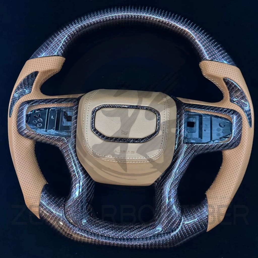 2019+ GMC Sierra Carbon Fiber Steering Wheel - Steering Wheels