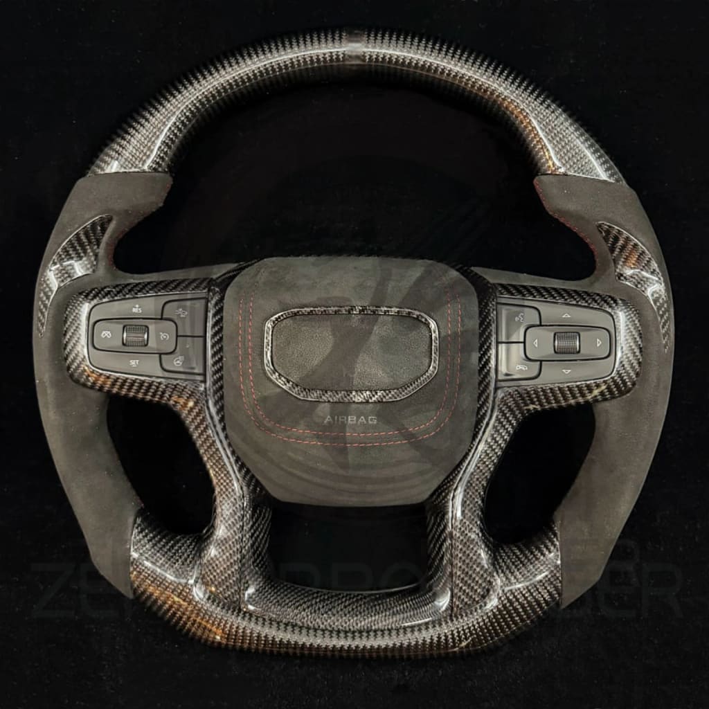 2019+ GMC Sierra Carbon Fiber Steering Wheel - Steering Wheels