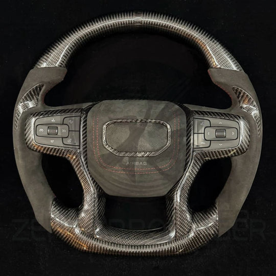2019+ GMC Sierra Carbon Fiber Steering Wheel - Steering Wheels