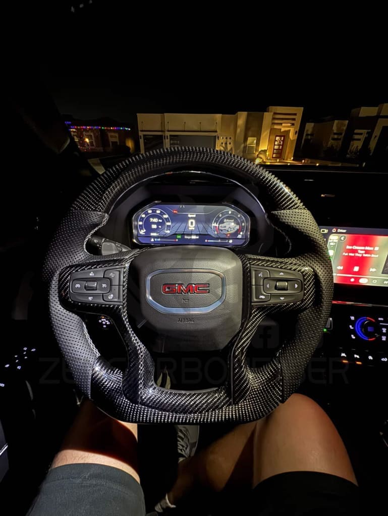 2019+ Chevrolet Silverado/GMC Sierra Carbon Fiber Steering Wheel Steering Wheels