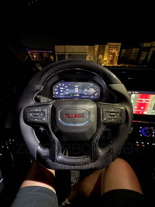 2019+ Chevrolet Silverado/GMC Sierra Carbon Fiber Steering Wheel Steering Wheels