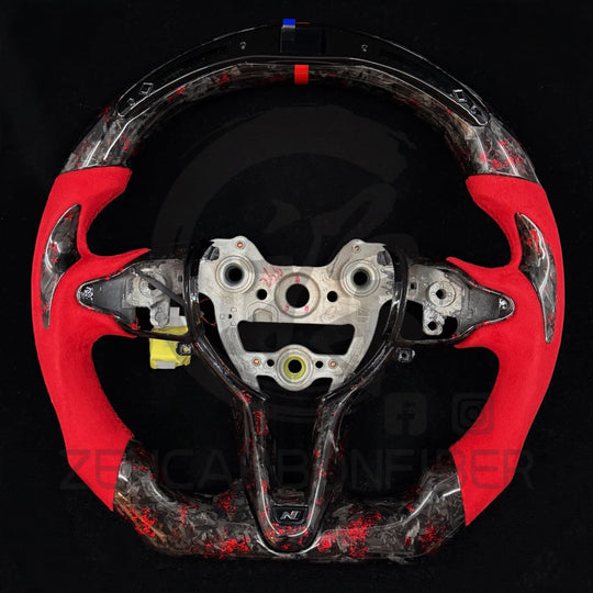 2019+ Hyundai Elantra N/Veloster N/I30 N/Kona N Carbon Fiber Steering Wheel Steering Wheels
