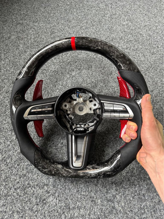 2019 + Mazda 3 Carbon Fiber Steering Wheel Steering Wheel