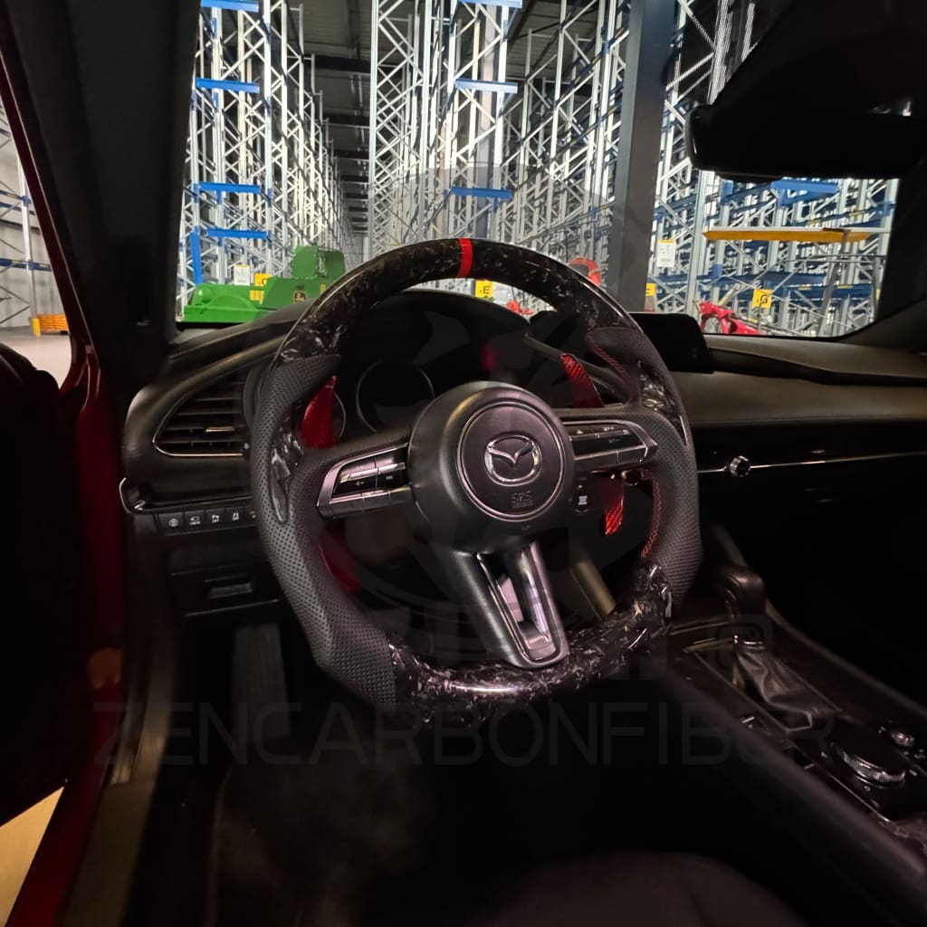 2019 + Mazda 3 Carbon Fiber Steering Wheel Steering Wheel