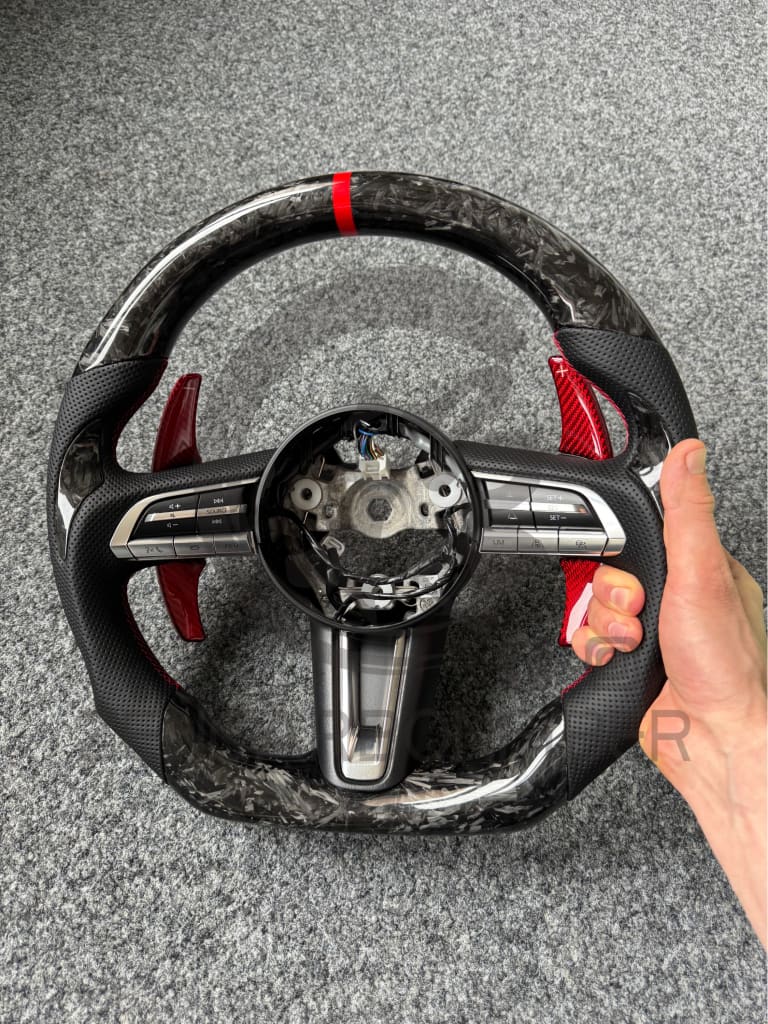 2019 + Mazda 3 Carbon Fiber Steering Wheel Steering Wheel