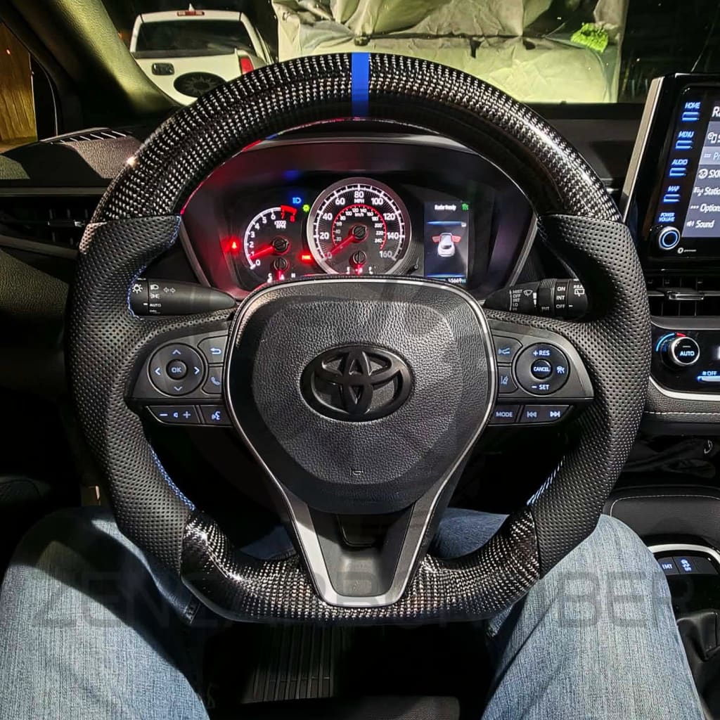 2019+ Toyota Corolla Hatchback Carbon Fiber Steering Wheel - Steering Wheels
