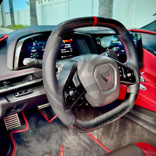 2020+ Chevrolet C8 Corvette Carbon Fiber Steering Wheel Steering Wheels