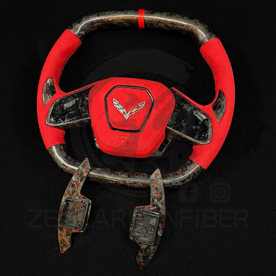 2020+ Chevrolet C8 Corvette Carbon Fiber Steering Wheel
