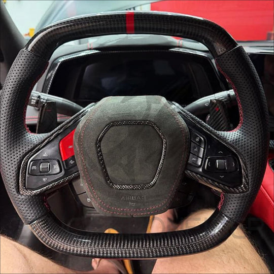 2020+ Chevrolet C8 Corvette Carbon Fiber Steering Wheel - Steering Wheels