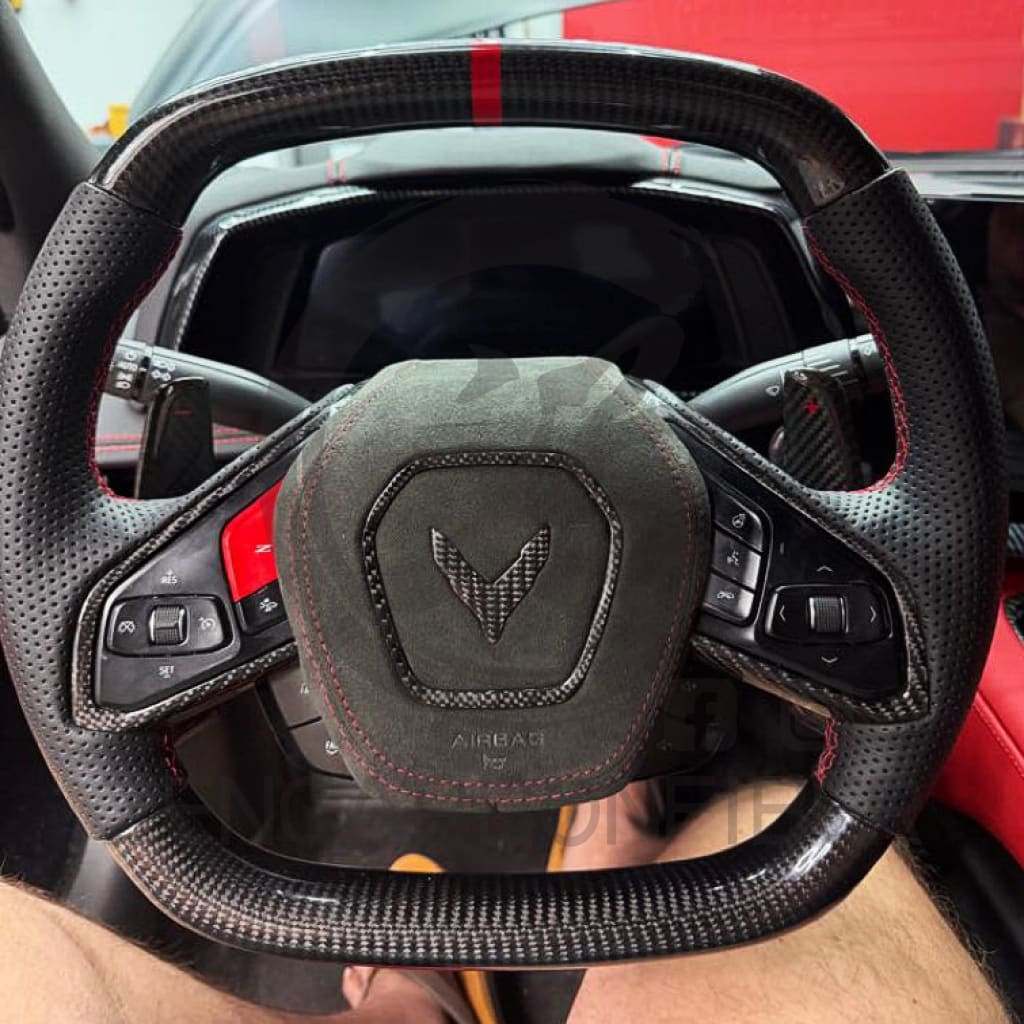 2020+ Chevrolet C8 Corvette Carbon Fiber Steering Wheel Steering Wheels