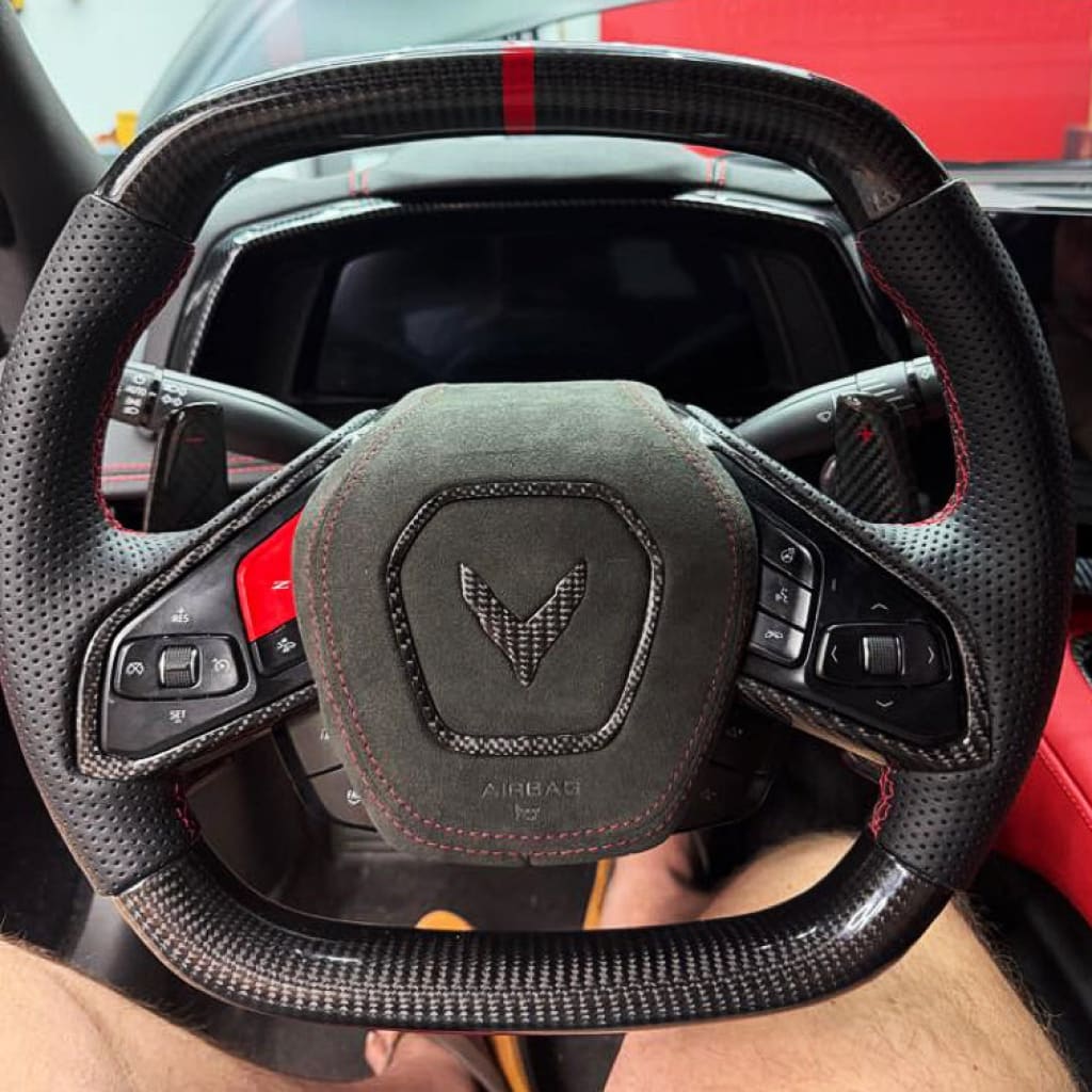 2020+ Chevrolet C8 Corvette Carbon Fiber Steering Wheel Steering Wheels