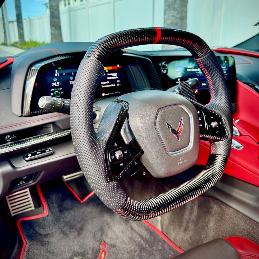 2020+ Chevrolet C8 Corvette Carbon Fiber Steering Wheel Steering Wheels