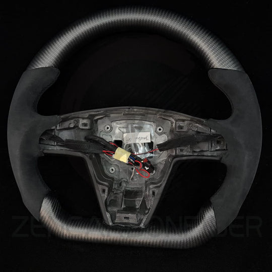 2021-2023 Tesla Model S/X Carbon Fiber Steering Wheel - Steering Wheels