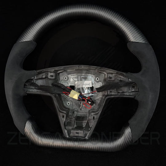 2021-2023 Tesla Model S/X Carbon Fiber Steering Wheel - Steering Wheels