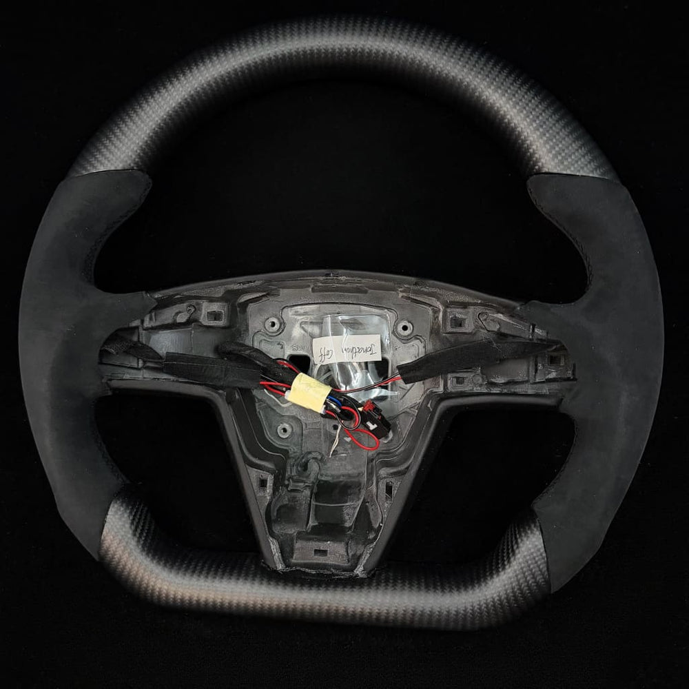 2021-2023 Tesla Model S/X Carbon Fiber Steering Wheel - Steering Wheels