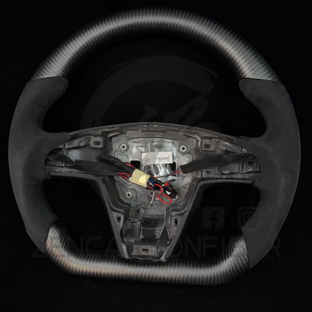 2021-2023 Tesla Model S/X Carbon Fiber Steering Wheel - Steering Wheels