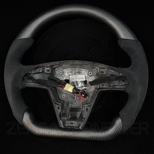 2021-2023 Tesla Model S/X Carbon Fiber Steering Wheel - Steering Wheels