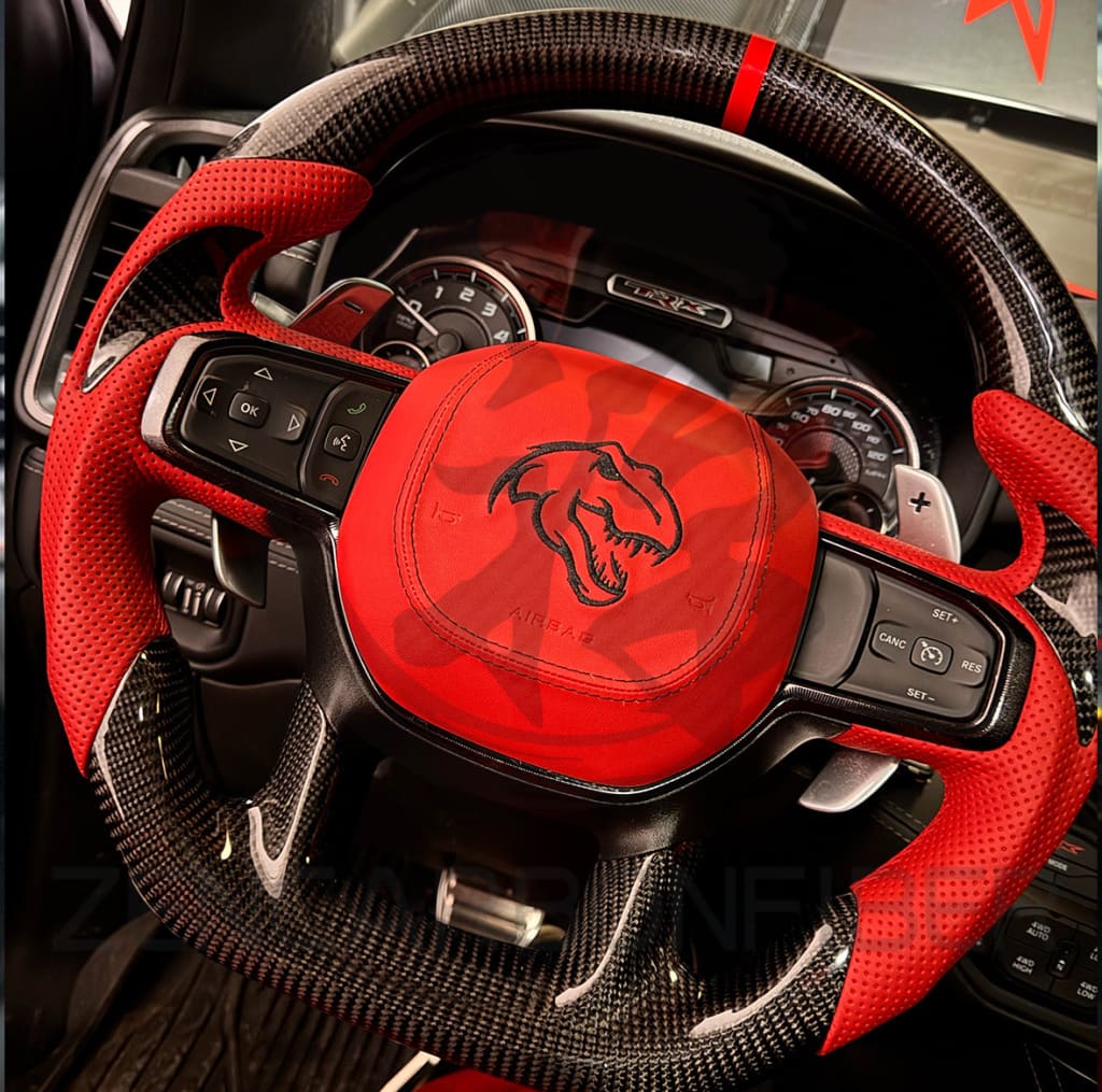 2021-2024 Dodge RAM TRX/GT Carbon Fiber Steering Wheel - Steering Wheels