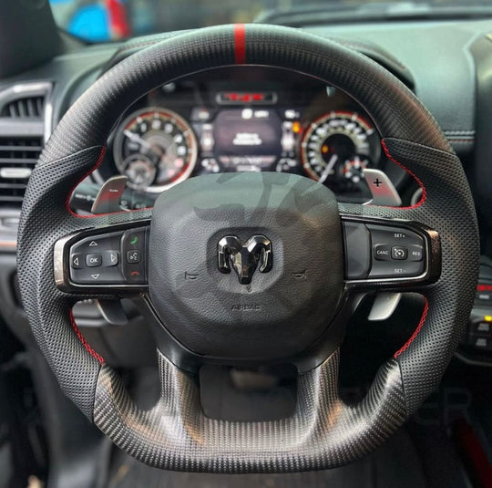 2021-2024 Dodge RAM TRX/GT Carbon Fiber Steering Wheel - Steering Wheels