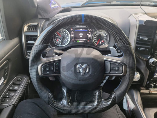 2021+ Dodge Ram Trx Carbon Fiber Steering Wheel