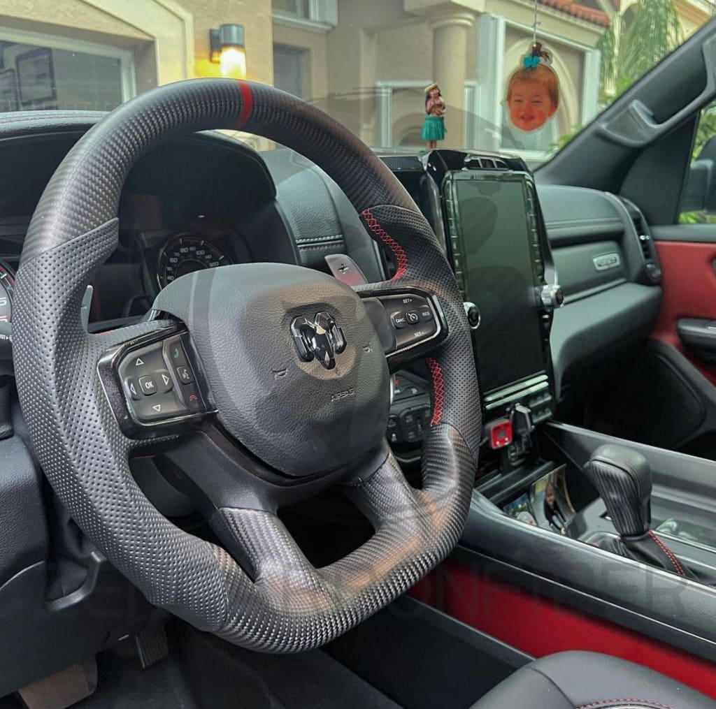 2021-2024 Dodge RAM TRX/GT Carbon Fiber Steering Wheel - Steering Wheels