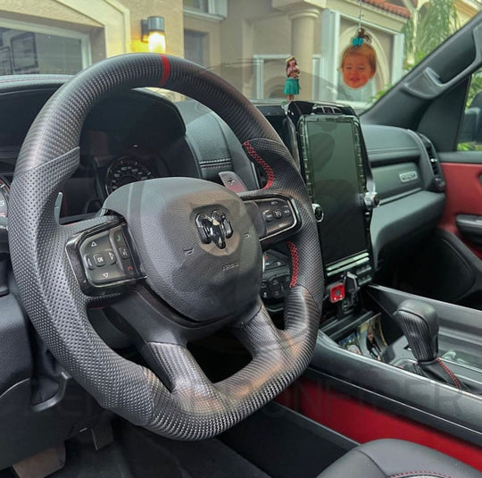 2021-2024 Dodge RAM TRX/GT Carbon Fiber Steering Wheel - Steering Wheels