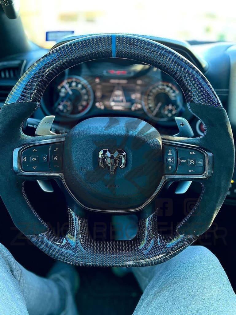 2021-2024 Dodge RAM TRX/GT Carbon Fiber Steering Wheel - Steering Wheels