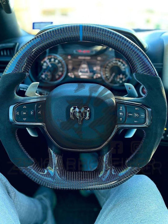 2021-2024 Dodge RAM TRX/GT Carbon Fiber Steering Wheel - Steering Wheels