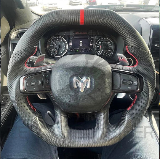 2021-2024 Dodge RAM TRX/GT Carbon Fiber Steering Wheel - Steering Wheels