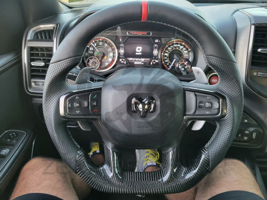 2021-2024 Dodge RAM TRX/GT Carbon Fiber Steering Wheel - Steering Wheels