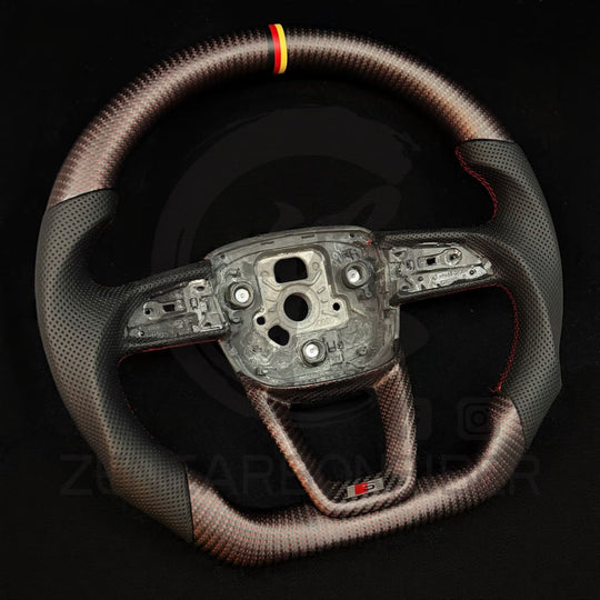 2021-2025 Audi B9.5/8Y A/S/RS 3/4/5 Carbon Fiber Steering Wheel - Steering Wheels
