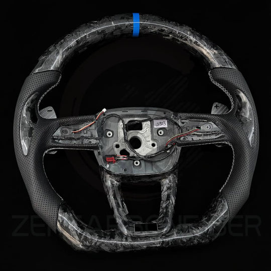 2021-2025 Audi B9.5/8Y A/S/RS 3/4/5 Carbon Fiber Steering Wheel - Steering Wheels
