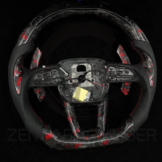 2021-2025 Audi B9.5/8Y A/S/RS 3/4/5 Carbon Fiber Steering Wheel - Steering Wheels