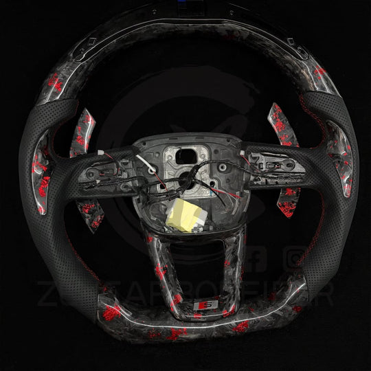 2021-2025 Audi B9.5 A/S/RS 3/4/5 Carbon Fiber Steering Wheel - Steering Wheels