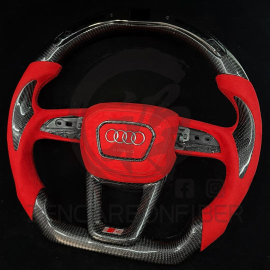 2021-2025 Audi B9.5 A/S/RS 4/5 Carbon Fiber Steering Wheel - Steering Wheels