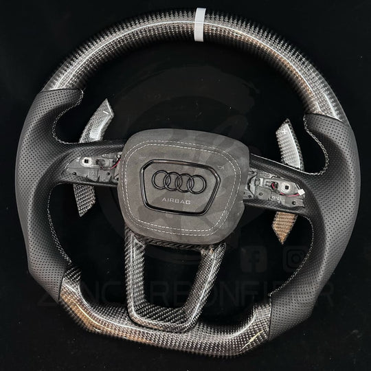 2021-2025 Audi B9.5 A/S/RS 4/5 Carbon Fiber Steering Wheel