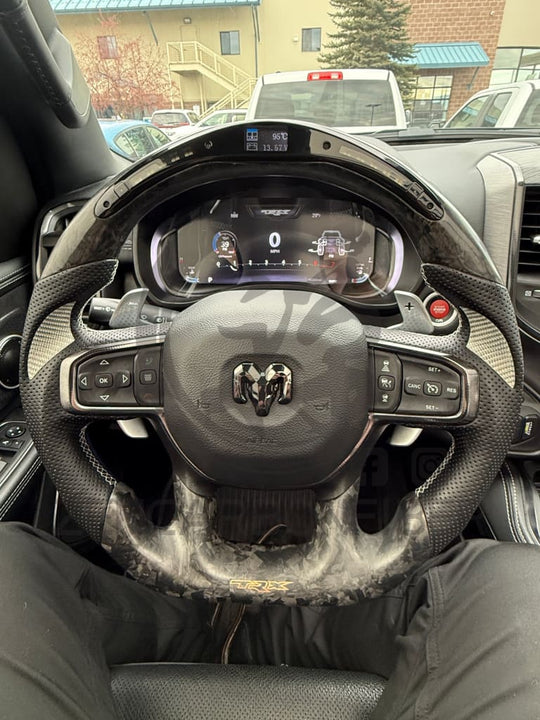 2021 + Dodge Ram Trx/Gt/Rho Carbon Fiber Steering Wheel Steering Wheel