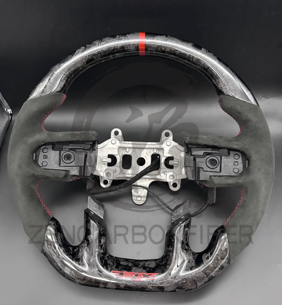 2021 + Dodge Ram Trx Carbon Fiber Steering Wheel