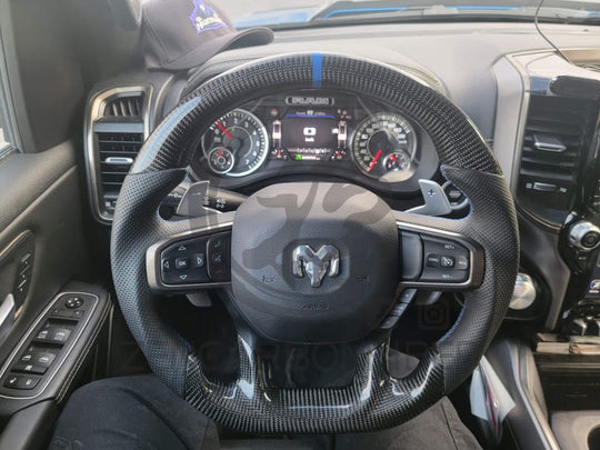 2021+ Dodge Ram Trx Carbon Fiber Steering Wheel