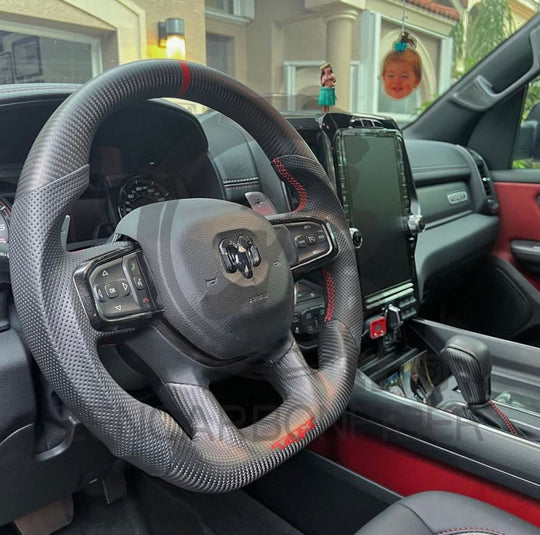 2021+ Dodge Ram Trx Carbon Fiber Steering Wheel